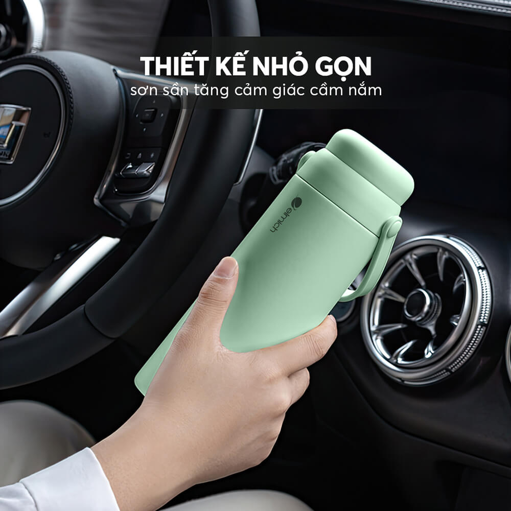 Bình Giữ Nhiệt Inox 316 Elmich EL8330 500ml, Hàng Chính Hãng, Có Lưới Lọc Trà, Cấu Tạo 2 Nắp-JoyMall