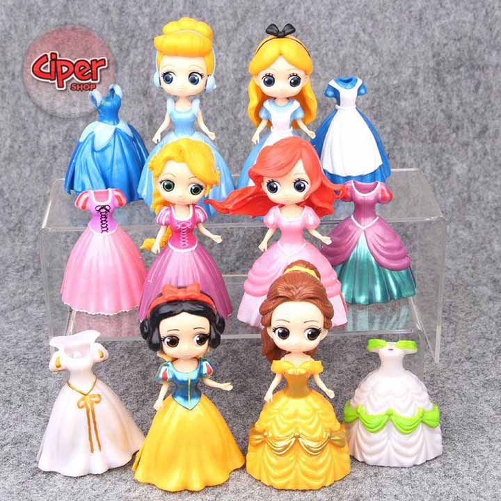 Bộ 6 nhân vật búp bê Chibi - Mẫu 2