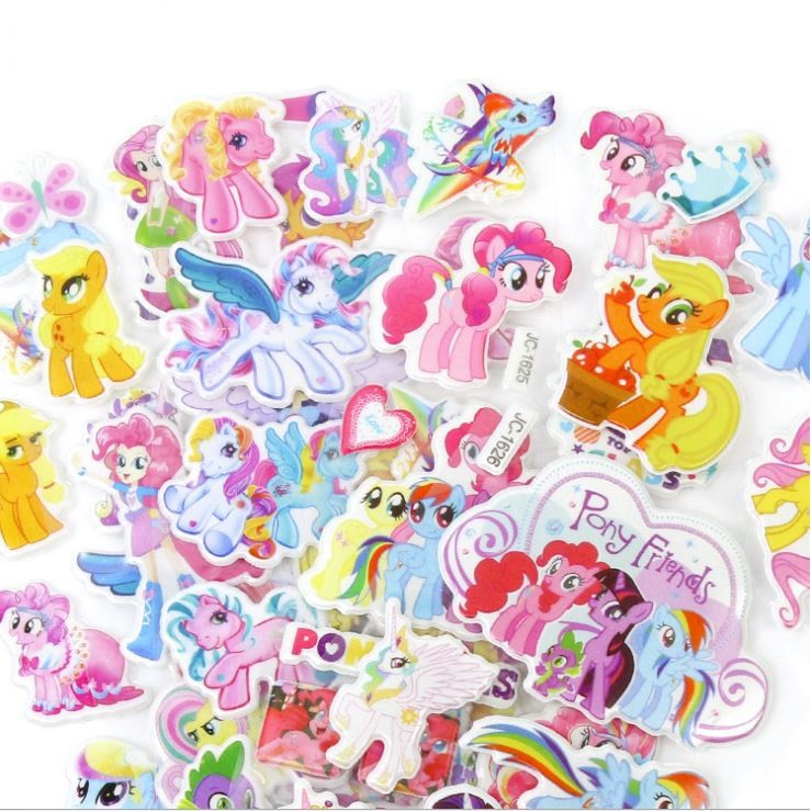 Sticker PONY set 60 ảnh decal hình dán Ngựa Thiên Thần