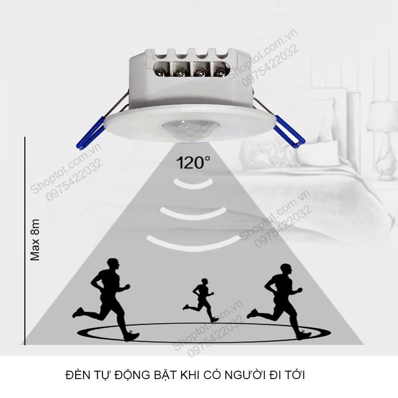 CÔNG TẮC CẢM BIẾN CHUYỂN ĐỘNG HỒNG NGOẠI 360 ĐỘ P095 LOẠI ÂM TRẦN D95