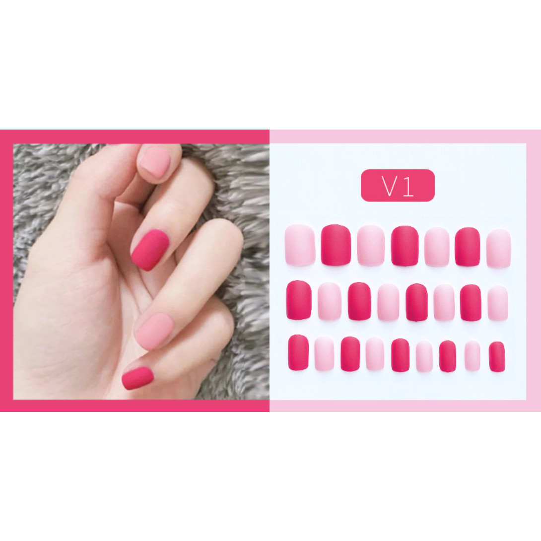 Bộ 24 móng tay giả nail thơi trang như hình V1