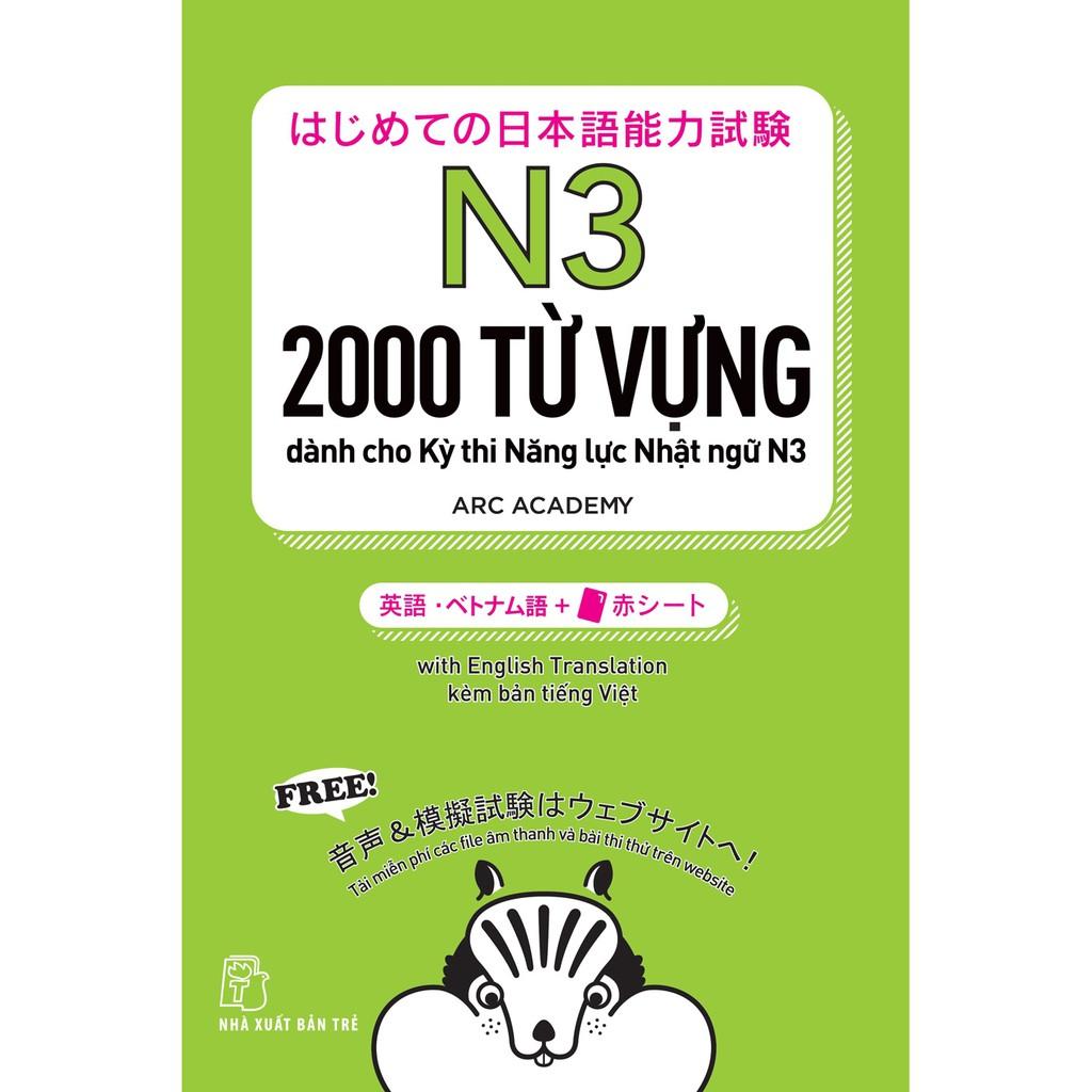 2000 từ vựng dành cho Kỳ thi Năng lực Nhật ngữ N3 - Bản Quyền