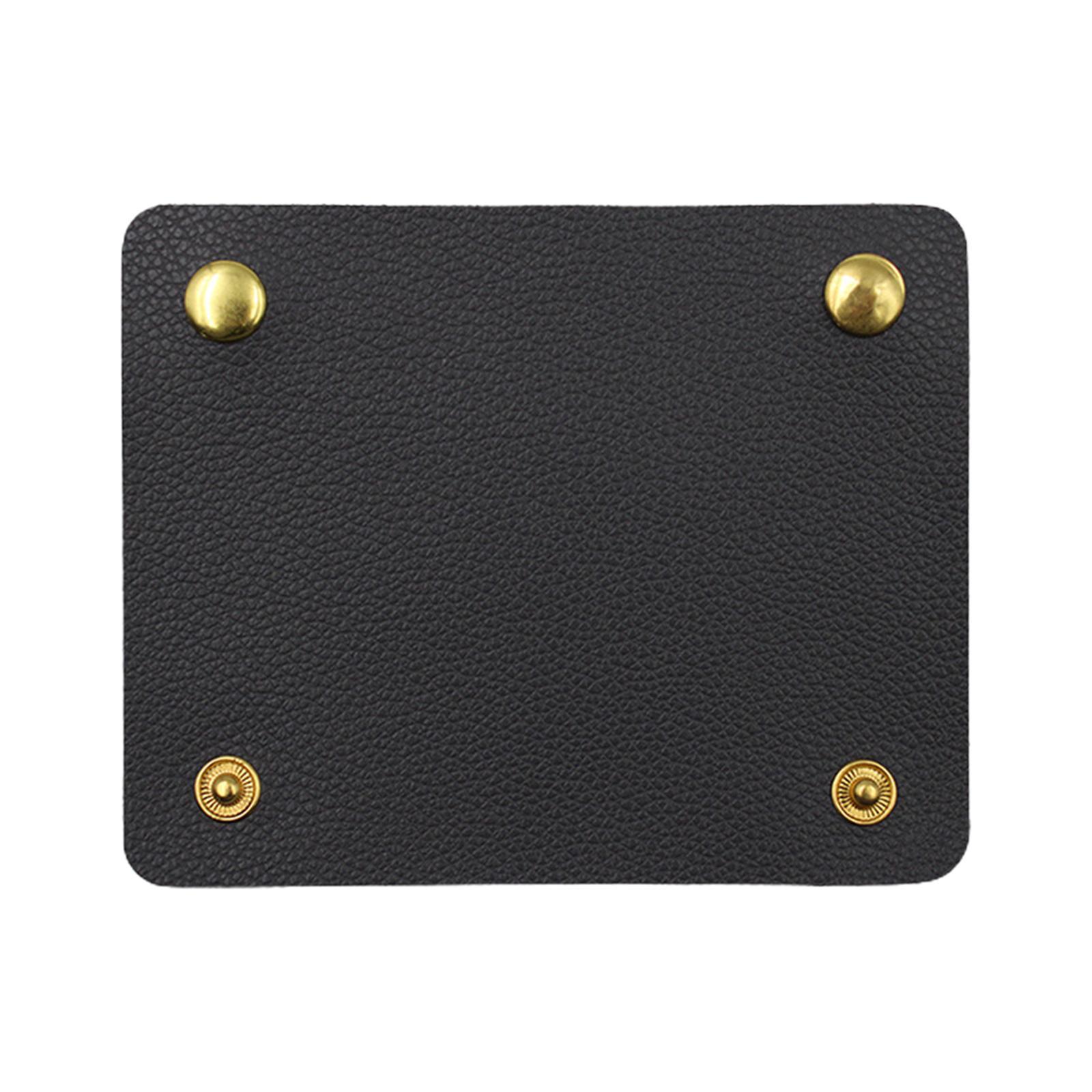 Handbag Grip Sleeve Cover Handle Grip Sleeve PU Leather for Wallet Purse Black