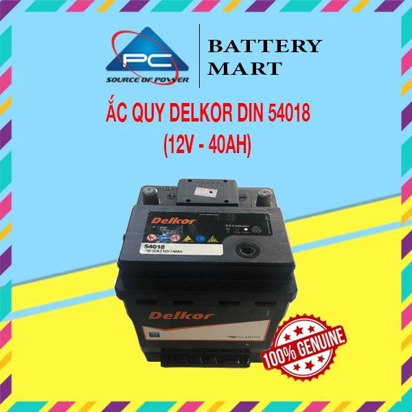 Ắc Quy Delkor DIN 54018 (12V - 40Ah)