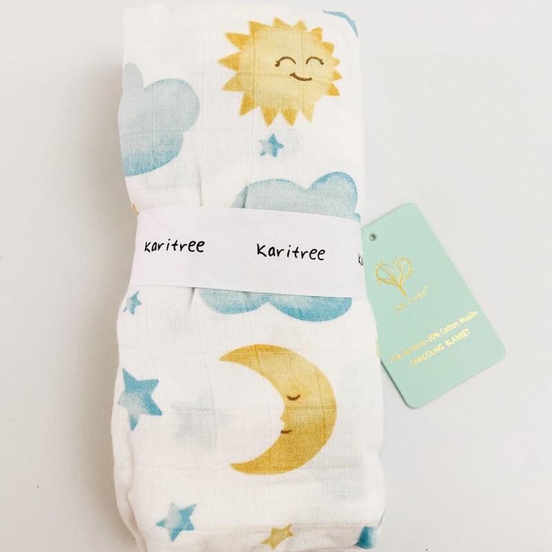 Ngôi Sao 47Inch Bé Đầm Bé Muslin Chăn Chất Lượng Tốt Hơn Aden Anais Trẻ Em Tắm Cotton/Tre Trẻ Sơ Sinh bọc