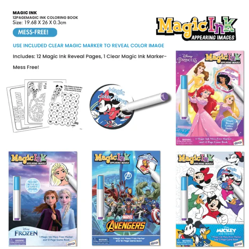 Sách Disney Princess Magic Ink Book
