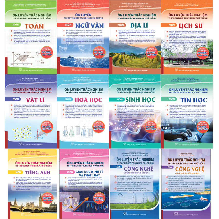 Sách - Bộ Ôn Luyện Trắc Nghiệm Thi Tốt Nghiệp Trung Học Phổ Thông 2026 ( Combo/Lẻ)