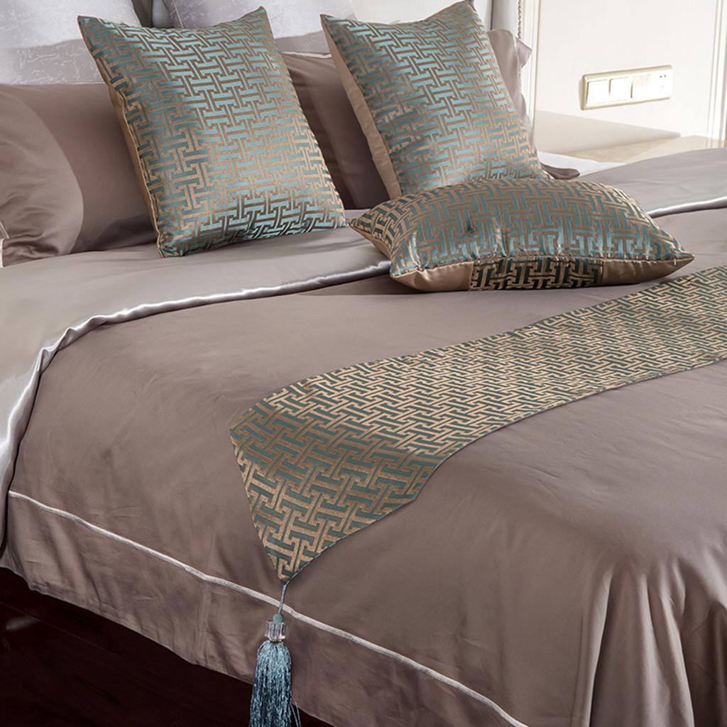 Modern Bed Runner Bedding Scarf Protection for Bedroom Hotel Wedding Room