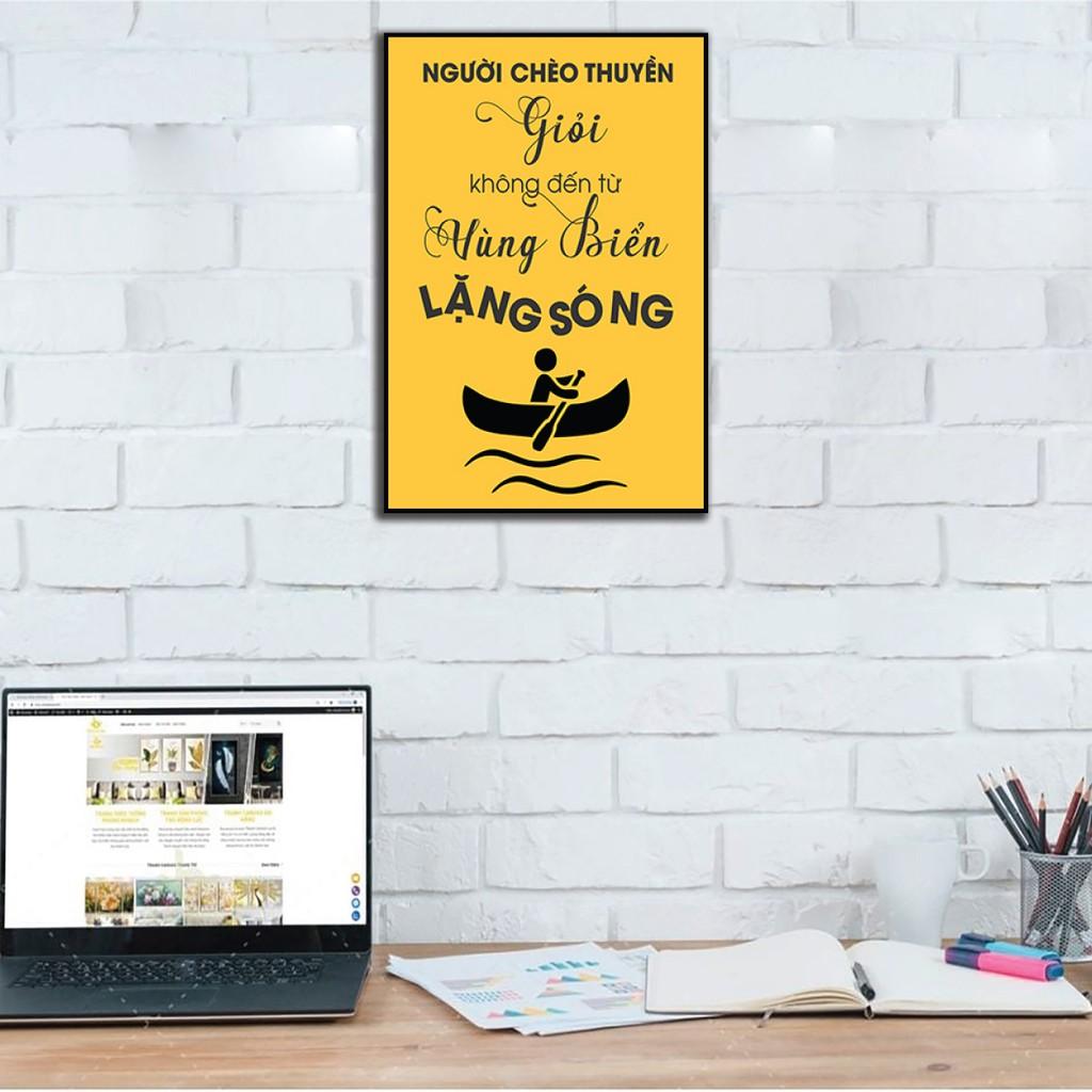 -Tranh treo tường, tranh gỗ động lực văn phòng cao cấp