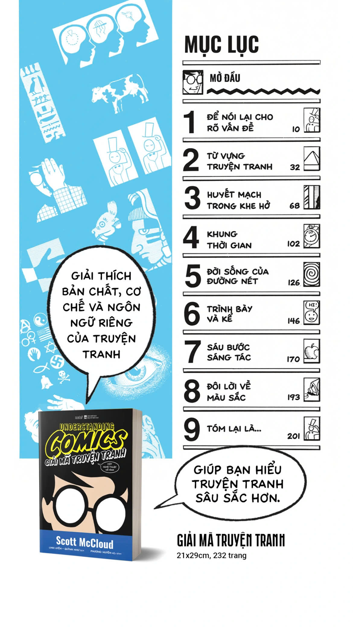 GIẢI MÃ TRUYỆN TRANH - Understanding Comics - Scott McCloud - Linh Uyên, Quỳnh Như dịch - Du Bút