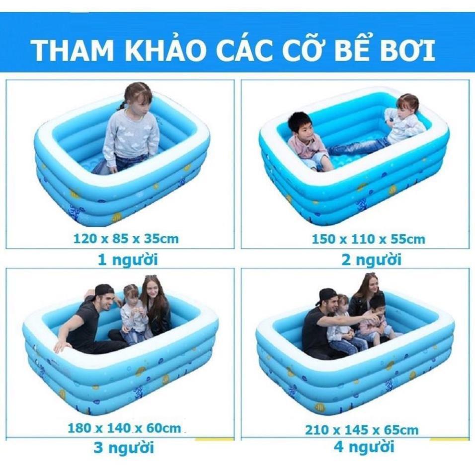 Giá rẻ- Bể Bơi Phao 1m2 2 Tầng LOẠI DÀY CÓ ĐÁY CHỐNG TRƯỢT