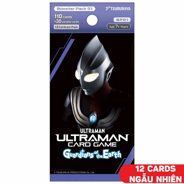 Card Game: Ultraman Booster Vol.01 - Guardians Of The Earth - Tsuburaya BP01 (12 Cards Ngẫu Nhiên/Túi)