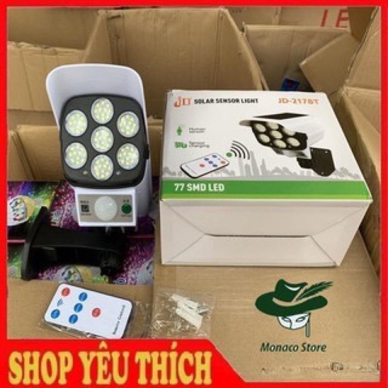 Đèn năng lượng mặt trời giả camera chống trộm tự động bật tắt