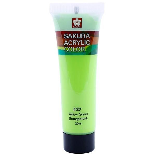 Màu Vẽ Acrylic Sakura 20ml XAC20#27 - Yellow Green