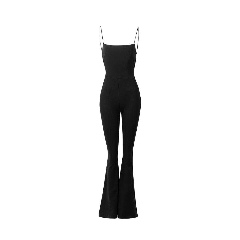 TATICHU - Jumpsuit ống loe khoét lưng 2 dây - Cami Strap Flared Leg Jumpsuit