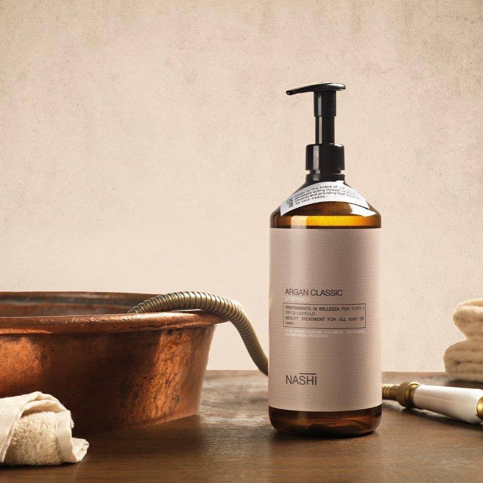 [+Tặng mũ trùm] DẦU GỘI PHỤC HỒI NASHI ARGAN DƯỠNG ẨM SUÔN MƯỢT 1000ML