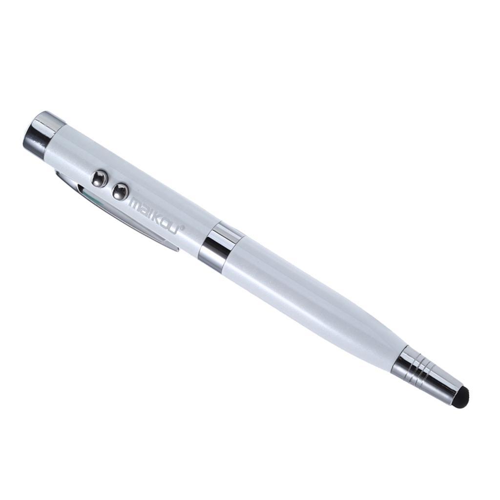 6 in 1 Capacitive Stylus Pen Touch Screen with USB Flash Drive 8GB White