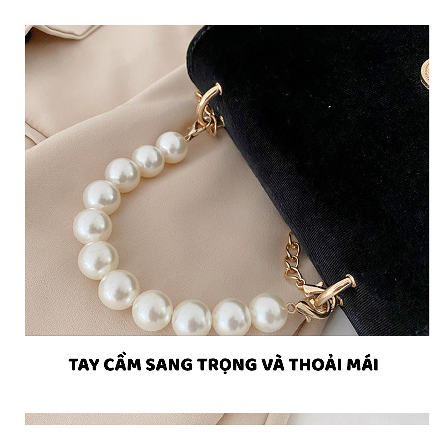 Túi Xách Đeo Chéo Đi Tiệc Sang Trọng &amp; Cao Cấp Đính Hạt Phong Cách Rento - Mã TUI08