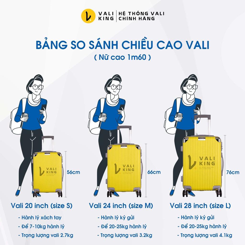 Vali du lịch nhựa ABS bọc góc chống va đập chống trầy xước RIVAL-104 chính hãng bảo hành 5 năm - VALIKING