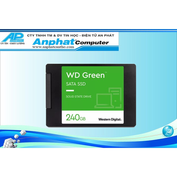 Ổ Cứng SSD WD Green 240GB Sata3 2.5&quot; WDS240G3G0A - Hàng Chính Hãng