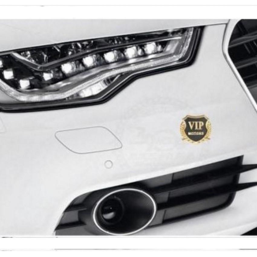 Logo trang tri xe,Lô Gô VIP Motor Gắn Xe Ô Tô  206277-2