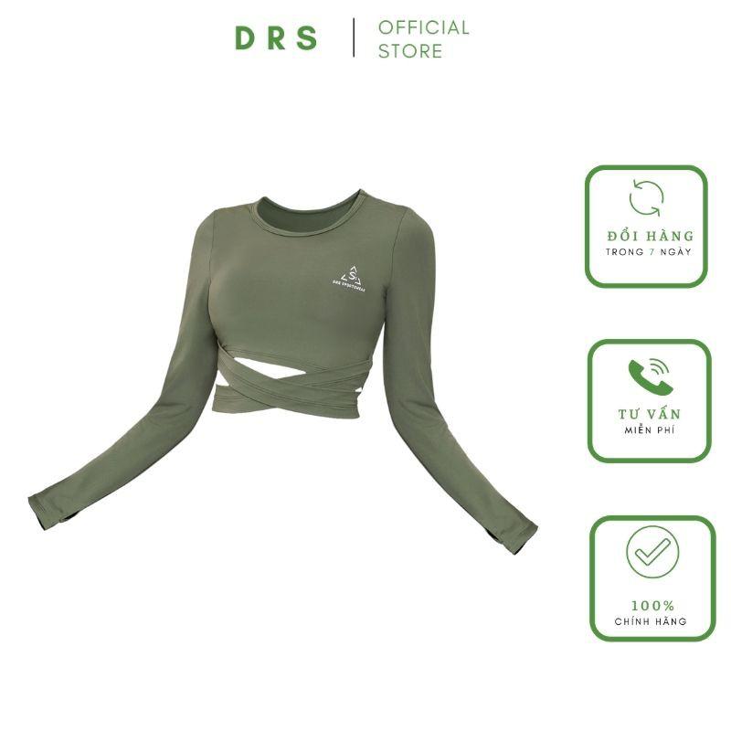 Áo thể thao nữ croptop DRN08, áo tập gym nữ xỏ ngón DRS cropttop thiết kế mới mẻ, xinh tươi, nhiều năng lượng