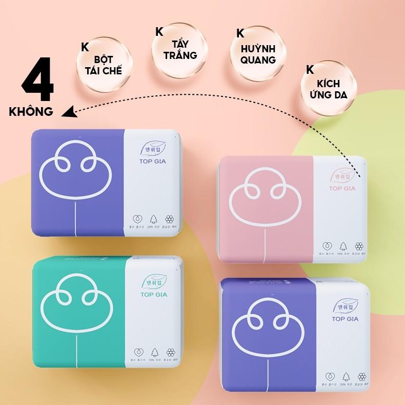 giấy treo tường TopGia giagia, đa sắc,3 màu,sắc việt,chữ C Khăn giấy cao cấp 4 lớp làm từ bột gỗ nguyên chất