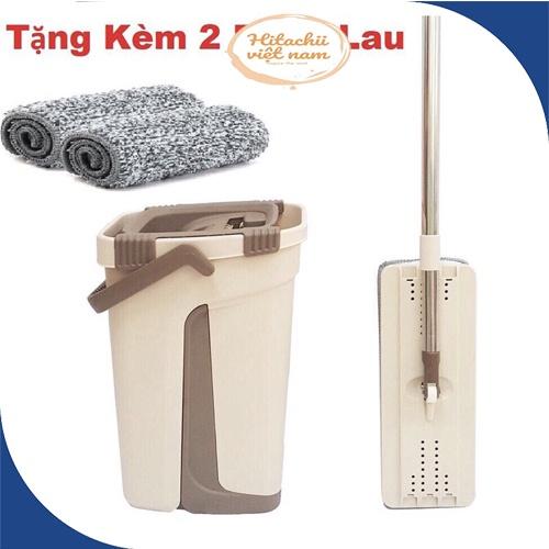 Bộ Cây Lau Nhà Chổi Lau Nhà Tự Vắt 360 Độ Chính Hãng Cao Cấp Tặng Kèm Bông Lau, Chổi Lau Nhà 360 Độ Thông Minh Tự Vắt