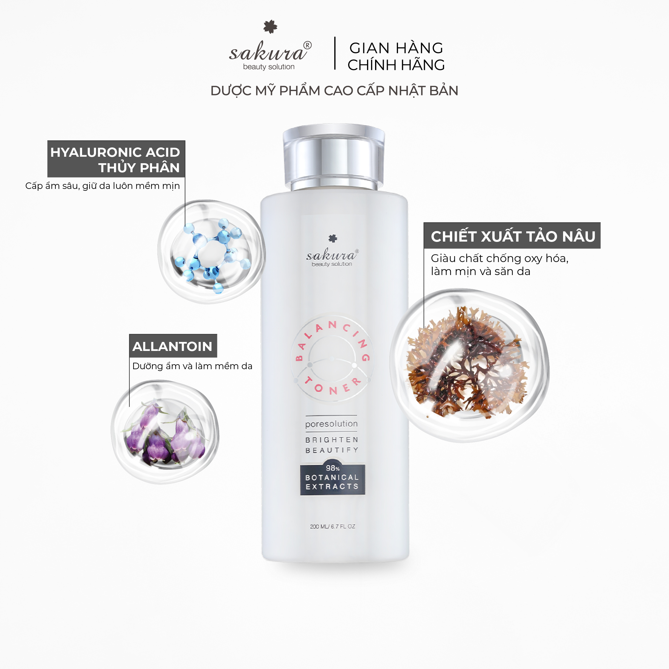 Nước cân bằng da Sakura Balancing Toner 2020