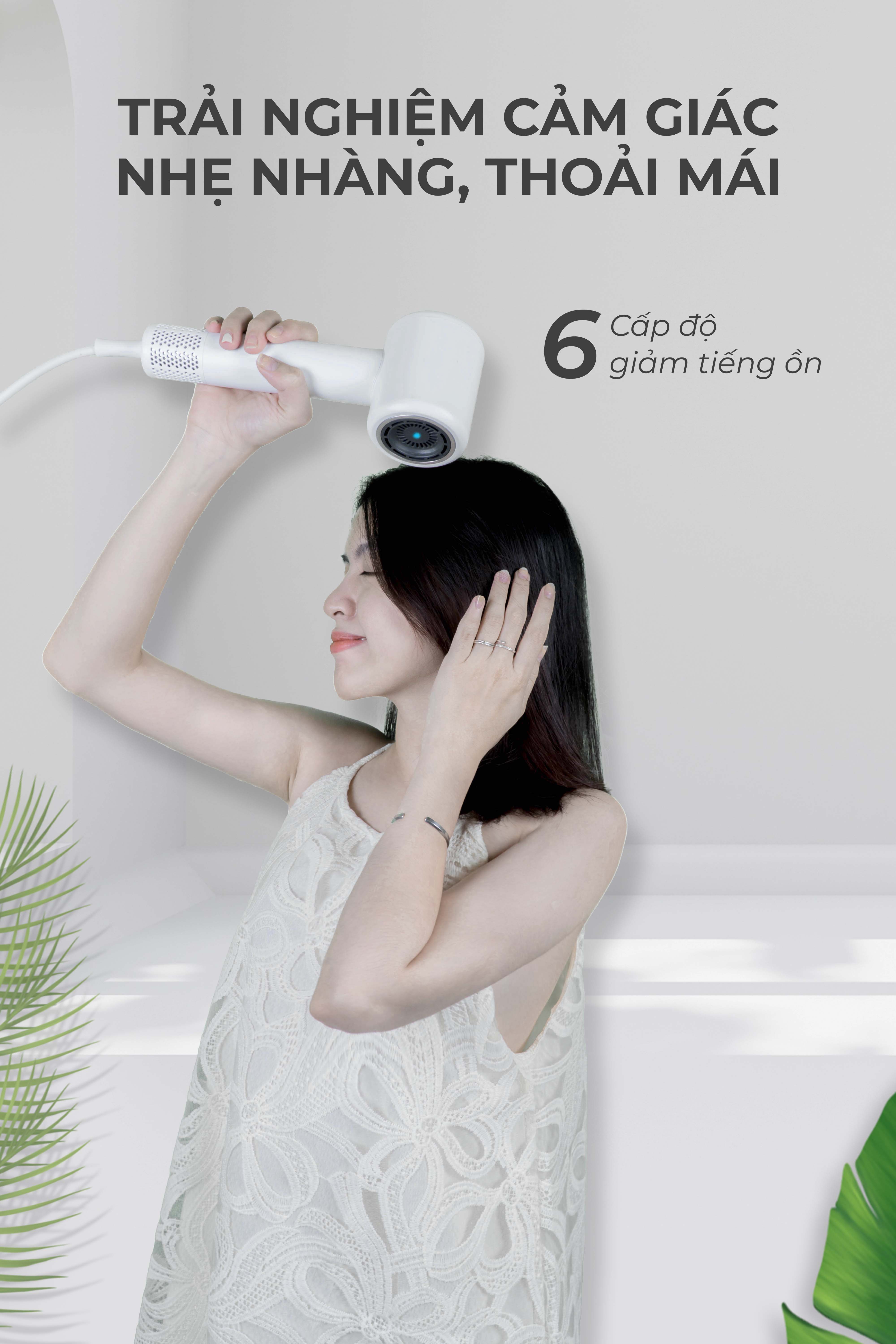 Máy Sấy Dưỡng Tóc Ion Âm Bumas H3 - 3 Phút Sấy Khô Nhanh - 4 Chế độ Sấy - 2 Chế độ gió - Tự Động Vệ Sinh Máy - Hàng Chính Hãng