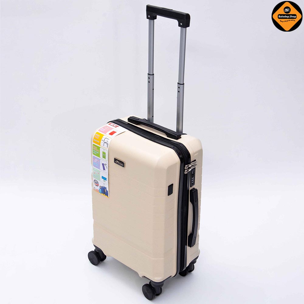 Vali Du Lịch Cao Cấp Khóa TSA &amp; Cổng USB Xbags White Titan Pro Nhựa ABS Chống Va Đập – Sang Trọng Đẳng Cấp Tiện Dụng XB 6105!