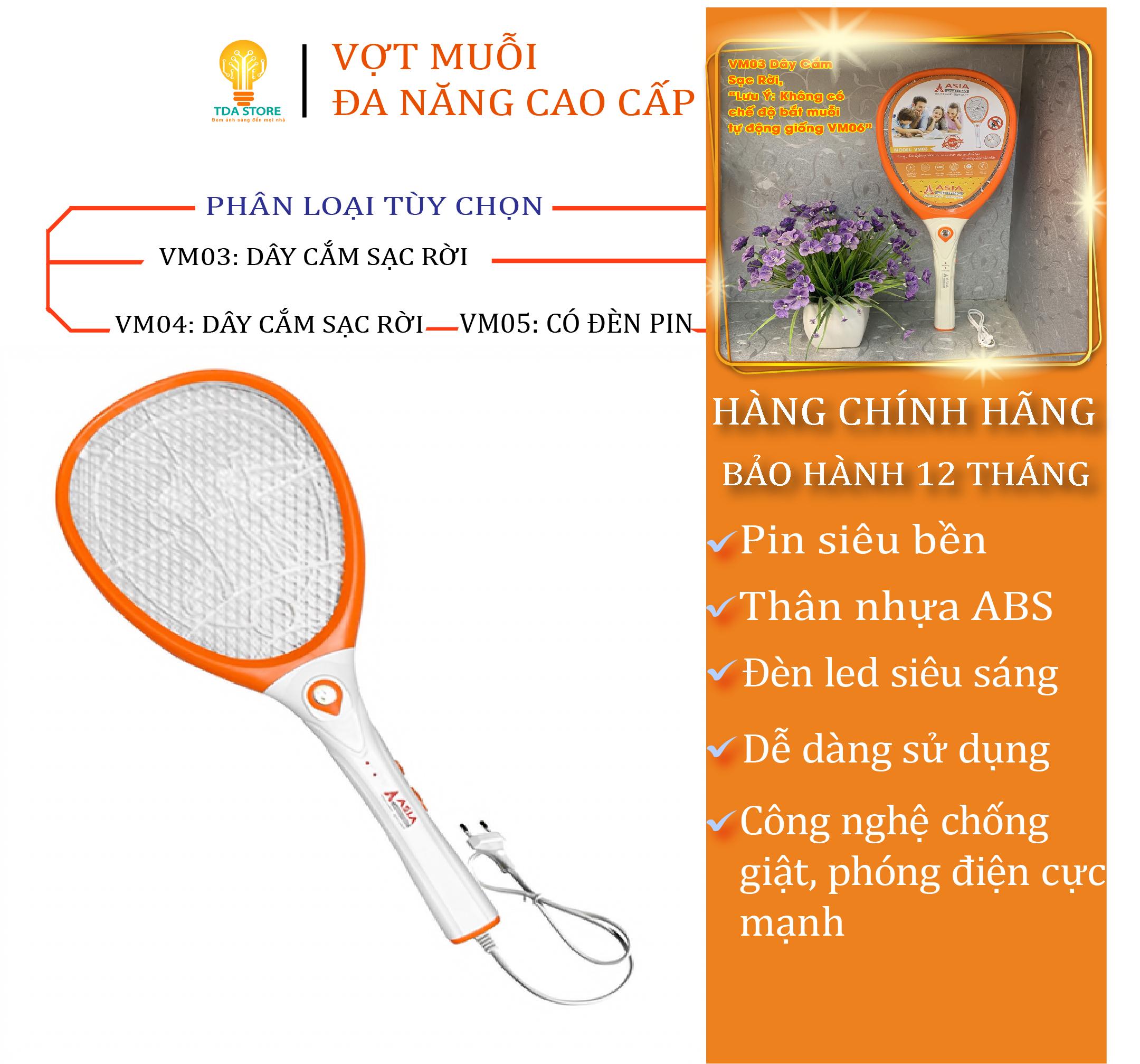 Vợt muỗi cao cấp Asia - VM05