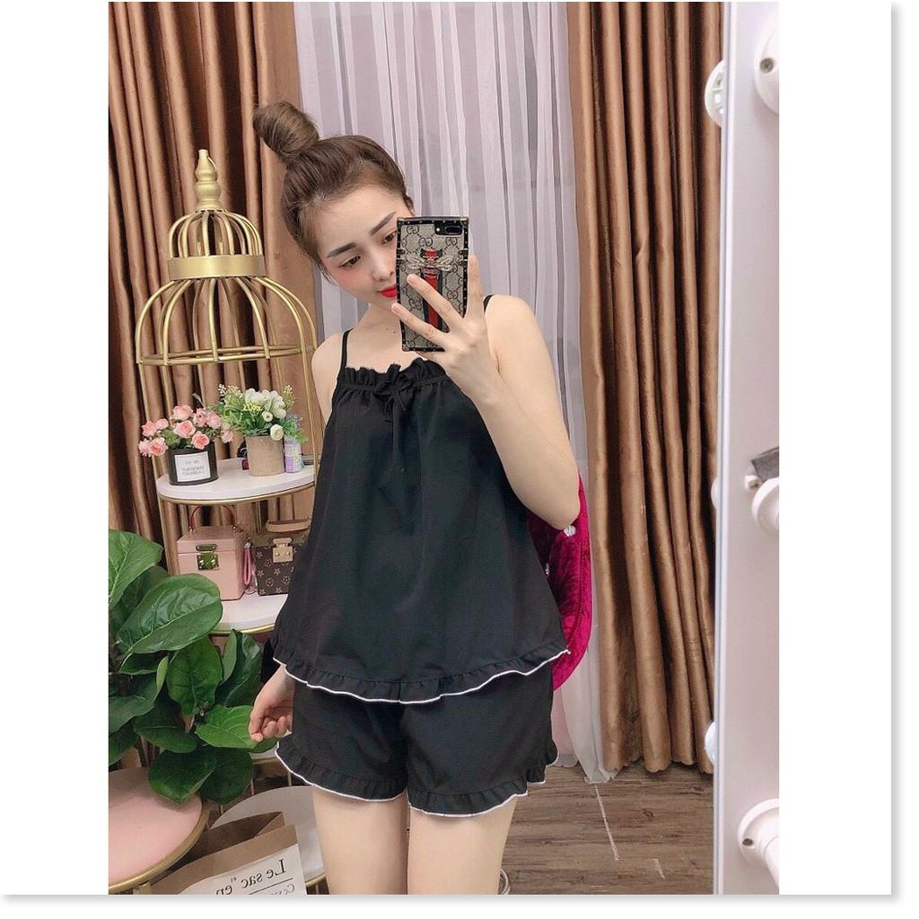 Set bộ tiểu thư mặc nhà Satin ngắn cực đẹp cho chị em KME STORE