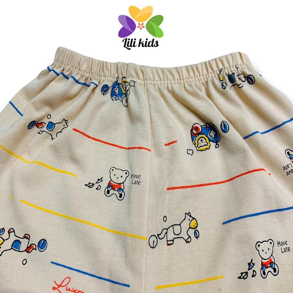 Quần Đùi Chục LILI.KIDS Chất Cotton Cho Bé Gái Bé Trai Quần Chục Đùi Họa Tiết QC08