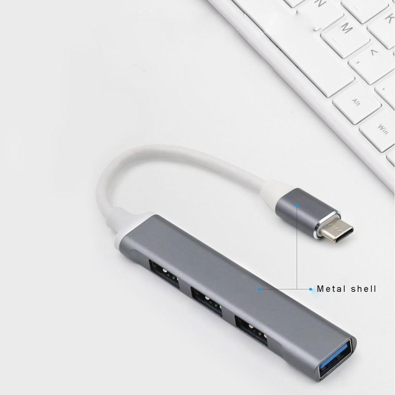 Bộ chia cổng usb type C sang 3 cổng usb 2.0+usb 3.0 cho điện thoại/máy tính bảng/laptop