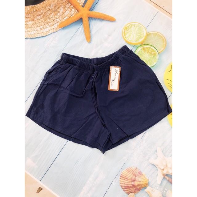 Quần short nữ đùi chất đũi sần nhẹ mát