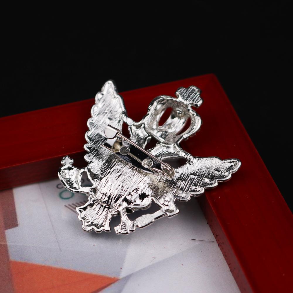 2pcs Crown Eagle Men Shirt Suit Collar Clip Shirt Brooch Pin Accessory Gift