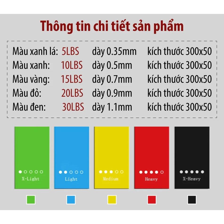 Dây Mini Band dododios, Dây Cao Su Kháng Lực Tập Chân Mông