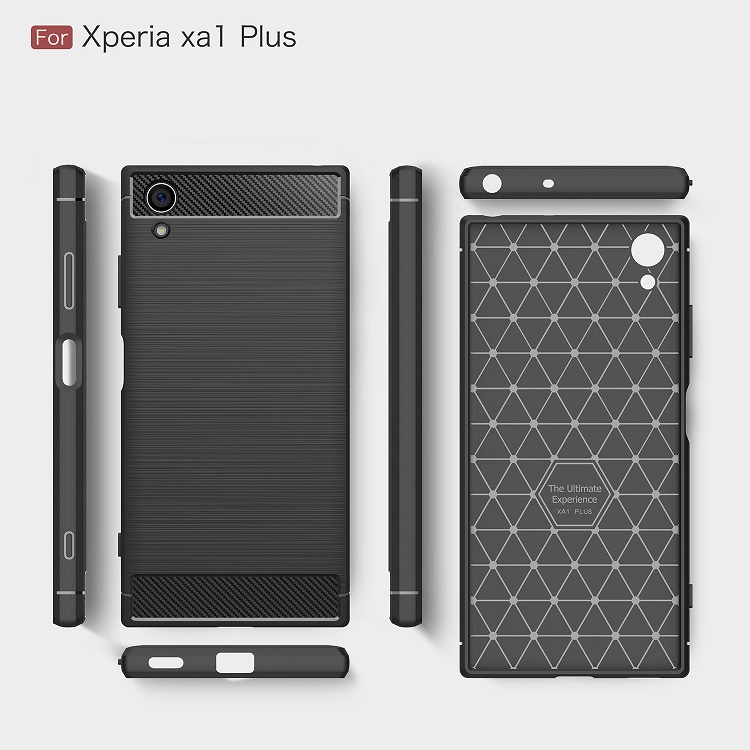 Ốp lưng chống sốc dành cho Sony Xperia XA1 Plus Silicon hàng chính hãng Rugged Shield cao cấp - Hàng Nhập Khẩu