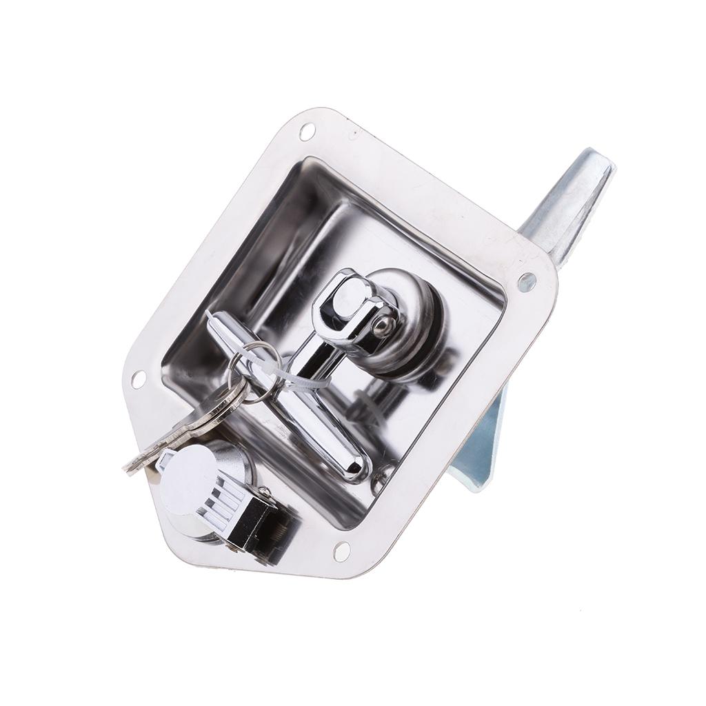 Folding Stainless Steel Folding T Lock Handle Trailer Toolbox