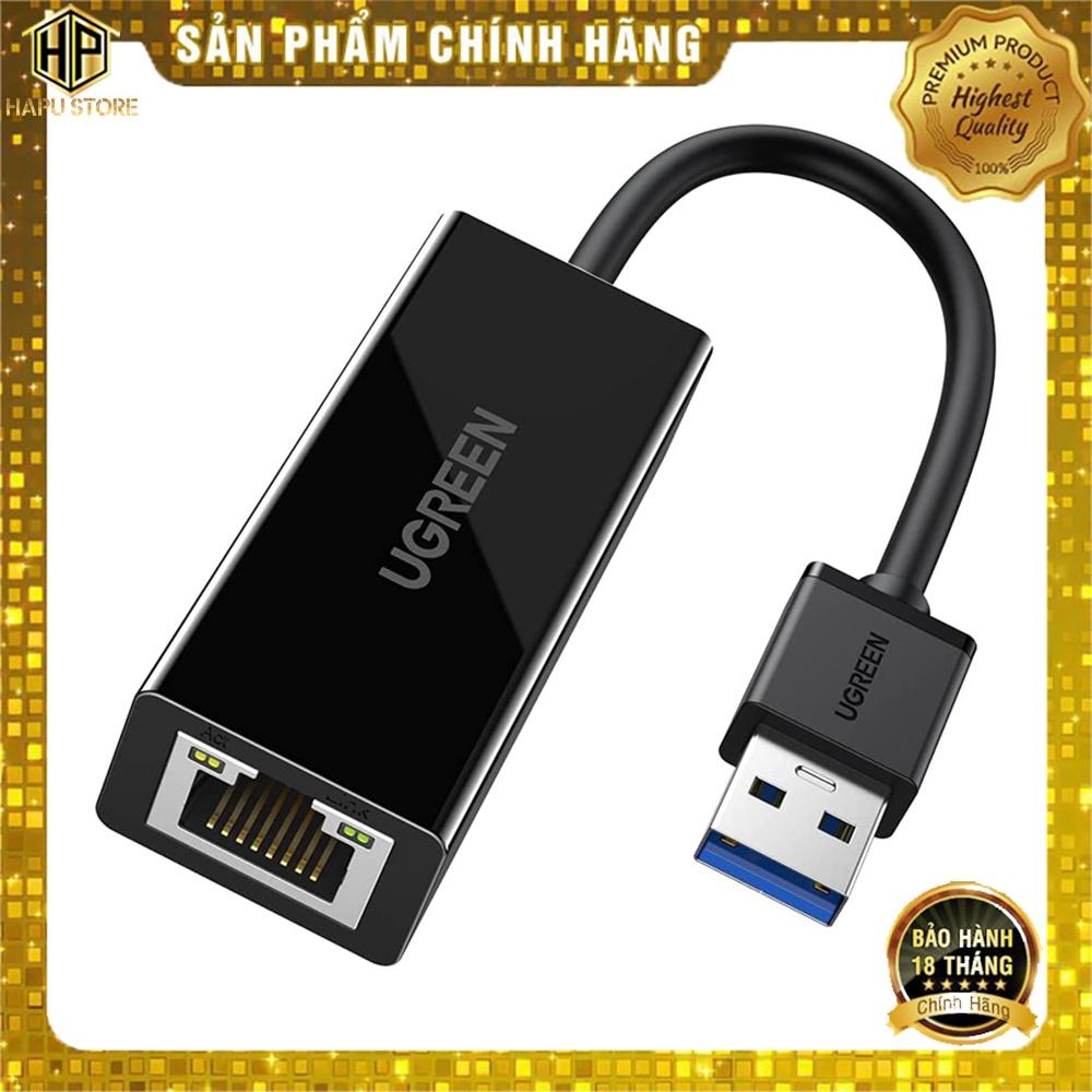 Cáp chuyển USB 3.0 to Lan Ugreen 20256 hỗ trợ 10/100/1000 Mbps - Hàng Chính Hãng