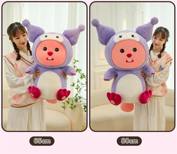 Thú nhồi bông Loopy cosplay - Size 35cm đến 85cm - Quà tặng gấu bông loopy nhân vật hoạt hình cute - Gối ôm mềm mại cho bé