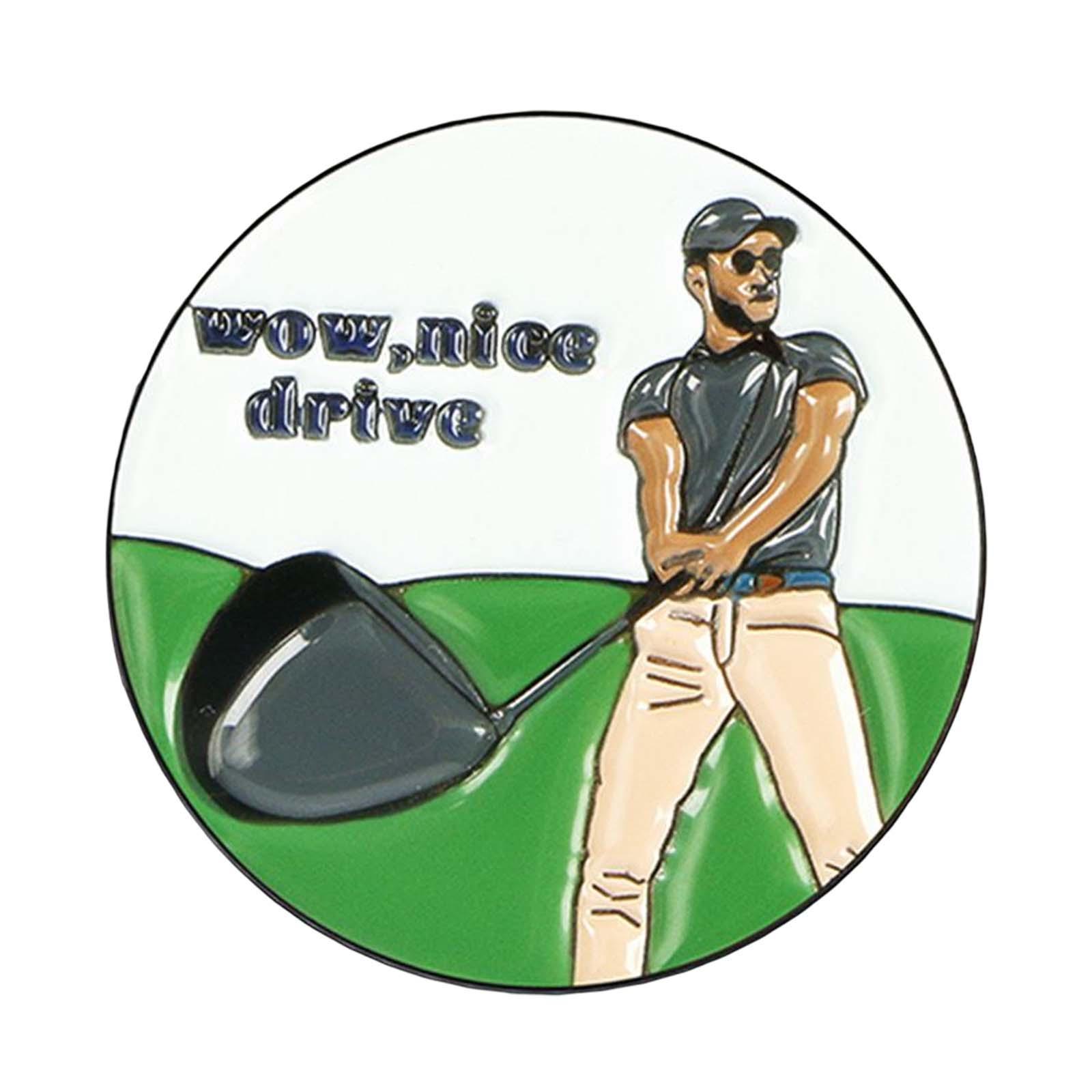 Golf Ball Marker for Women Men Golfer, Metal