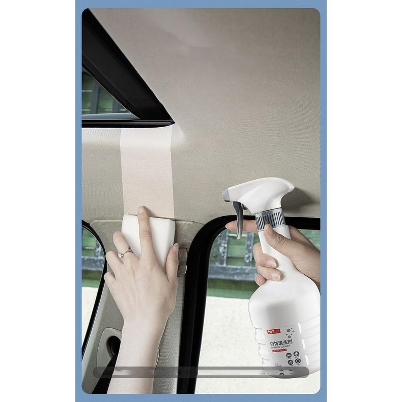 Bọt xịt rửa nội thất ô tô Hello Leiboo - Bọt xịt rửa khô xe hơi, làm sạch đồ da, nhựa , mọi bề mặt