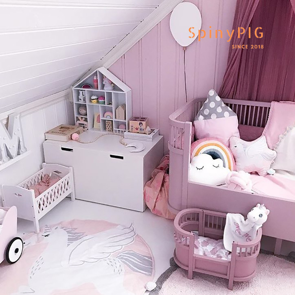 Thảm trải chơi cho bé sơ sinh 87x87cm chất liệu cotton trần bông mỏng hoạ tiết ngộ nghĩnh