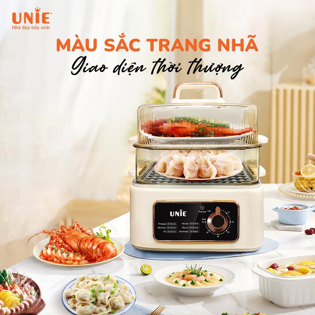 Nồi Hấp Điện Unie UE660, Lẩu - Hầm - Hấp 3 Trong 1 Dung Tích 10Lit - Công Suất 1200w, Hàng Chính Hãng