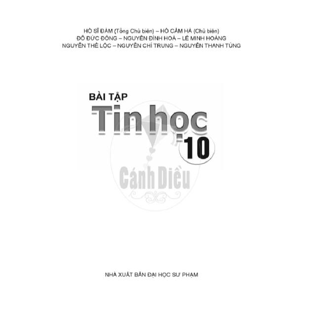 Bài Tập Tin Học lớp 10 - Cánh Diều