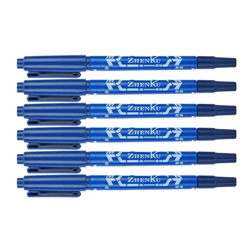 12x Dual Tip Skin Marker Pen Scribe Piercing Pen Tattoo Supply Body Art Tool