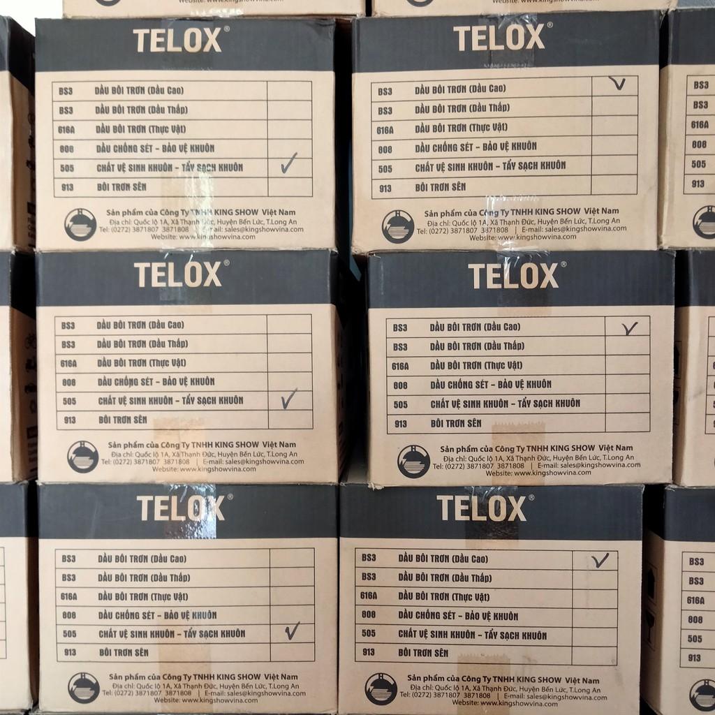 Thùng 24 bình xịt vệ sinh khuôn công nghiệp Telox 505 450ml