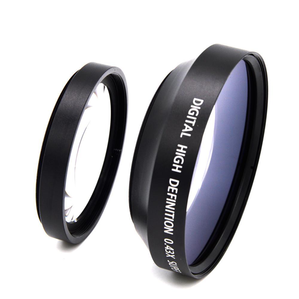 0.43x Wide Angle Lens Super High Resolution for 62mm Front Threads Camera